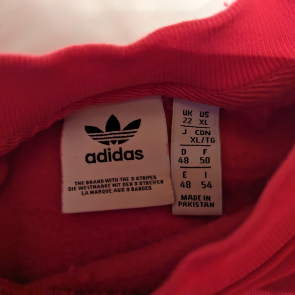 Pink Adidas cropped sweatshirt - Picture 2 of 2